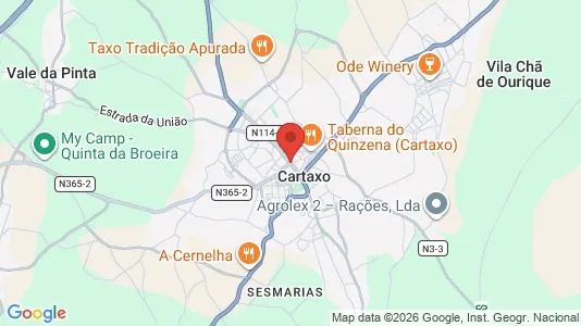 Apartments for rent i Cartaxo - kort over placeringen