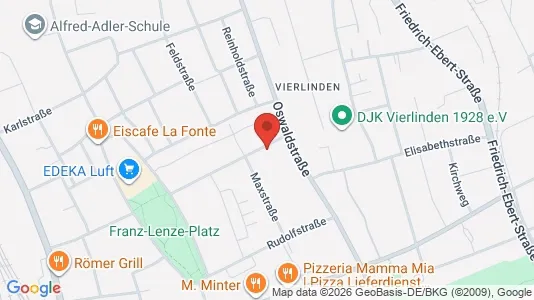 Apartments for rent i Duisburg - kort over placeringen