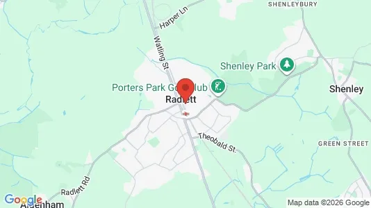 Apartments for rent i Radlett - Hertfordshire - kort over placeringen