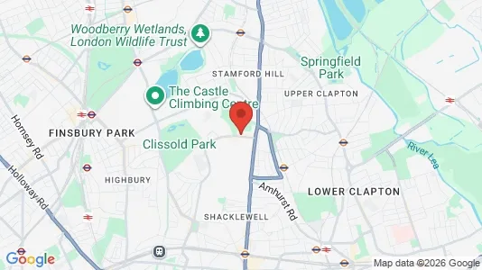 Apartments for rent i London N16 - kort over placeringen