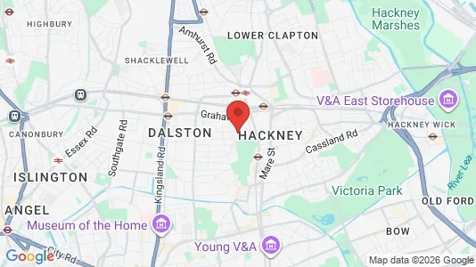 Apartments for rent i London E8 - kort over placeringen