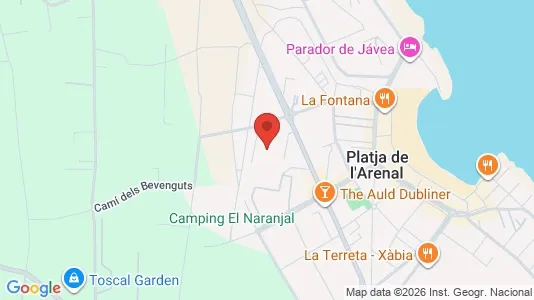 Apartments for rent i Jávea/Xàbia - kort over placeringen