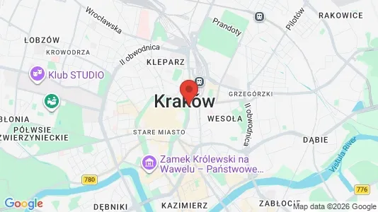 Apartments for rent i Krakowski - kort over placeringen