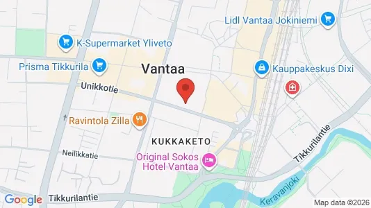 Apartments for rent i Vantaa - kort over placeringen