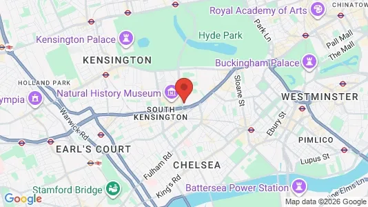 Houses for rent i London SW7 - kort over placeringen