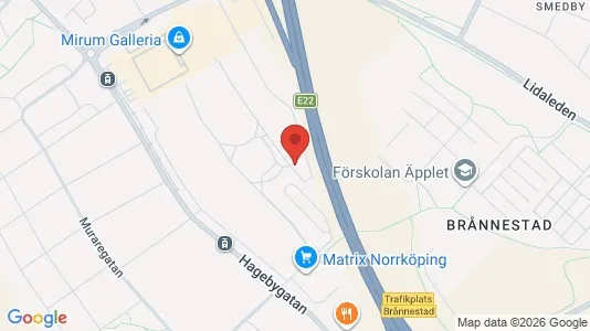 Apartments for rent i Norrköping - kort over placeringen