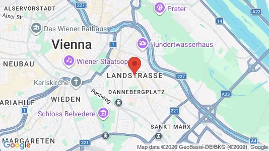 Apartments for rent i Vienna Landstraße - kort over placeringen