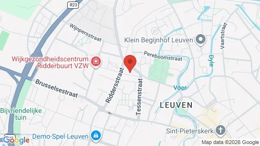 Apartments for rent i Leuven - kort over placeringen