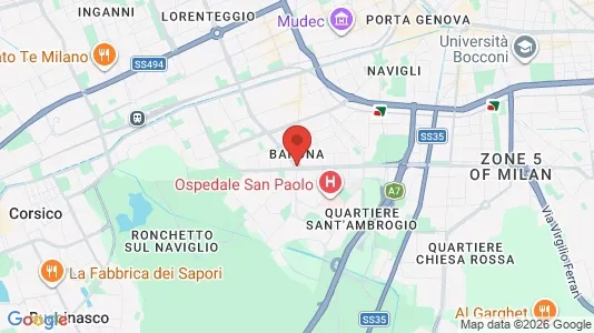 Apartments for rent i Milano Zona 6 - Barona, Lorenteggio - kort over placeringen