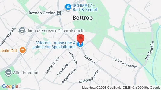 Apartments for rent i Bottrop - kort over placeringen