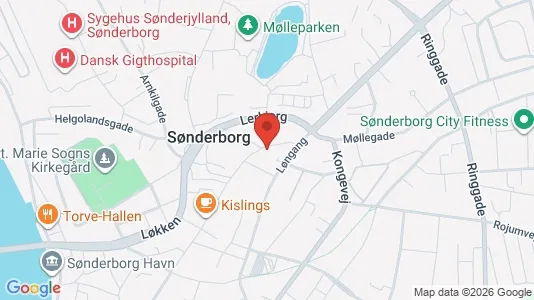 Apartments for rent i Sønderborg - kort over placeringen