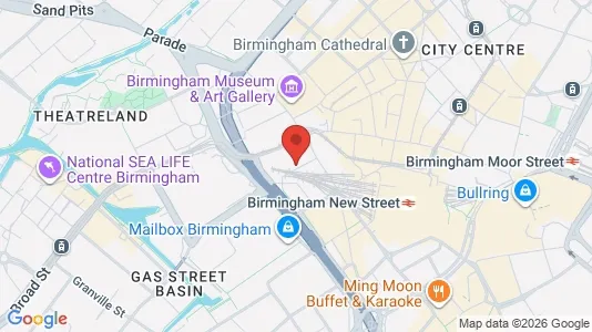 Apartments for rent i Birmingham - West Midlands - kort over placeringen