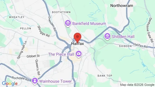 Apartments for rent i Halifax - West Yorkshire - kort over placeringen
