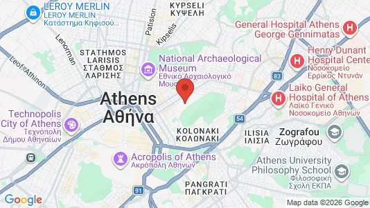 Apartments for rent i Athens Neapoli - kort over placeringen
