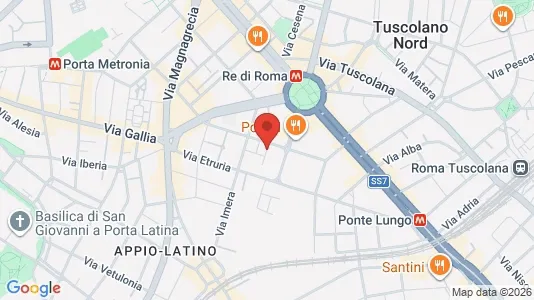 Apartments for rent i Roma Municipio VII – Appio-Latino/Tuscolano/Cinecittà - kort over placeringen