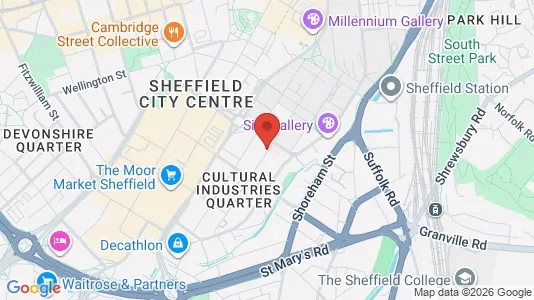 Houses for rent i Sheffield - South Yorkshire - kort over placeringen