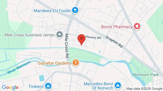 Apartments for rent i Norwich - Norfolk - kort over placeringen