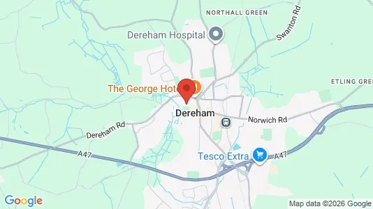 Apartments for rent i Dereham - Norfolk - kort over placeringen