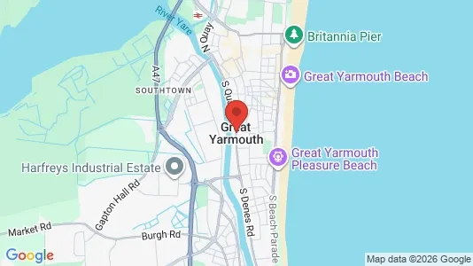 Apartments for rent i Great Yarmouth - Norfolk - kort over placeringen