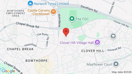 Apartments for rent i Norwich - Norfolk - kort over placeringen
