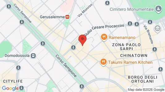 Apartments for rent i Milano Zona 1 - Centro storico - kort over placeringen