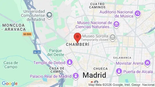 Rooms for rent in Madrid Chamberí - Photo from Google Street View