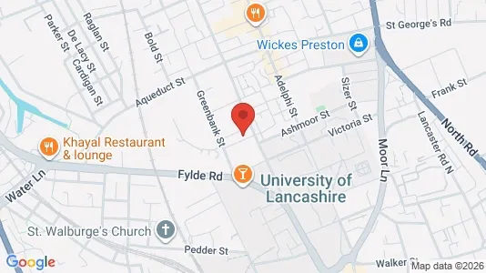 Apartments for rent i Preston - Lancashire - kort over placeringen