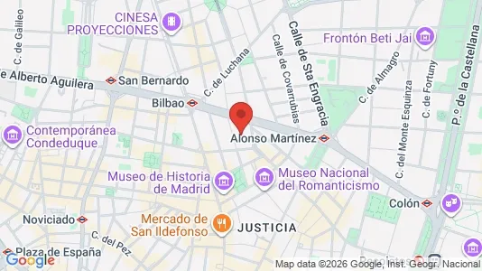 Apartments for rent i Madrid Centro - kort over placeringen