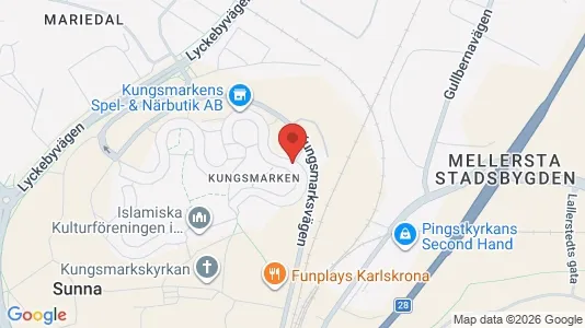 Apartments for rent i Karlskrona - kort over placeringen