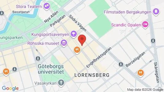 Apartments for rent i Gothenburg City Centre - kort over placeringen
