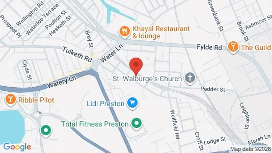 Apartments for rent i Preston - Lancashire - kort over placeringen