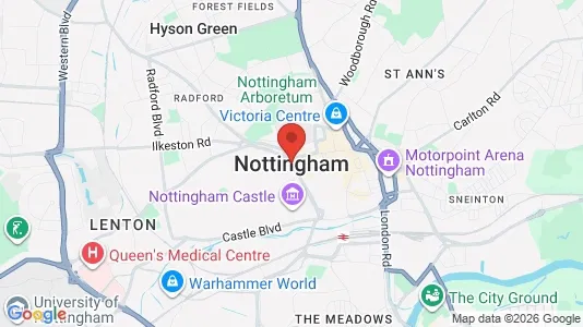 Apartments for rent in Nottingham - Nottinghamshire - Photo from Google Street View