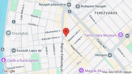 Apartments for rent i Budapest Újpest - kort over placeringen