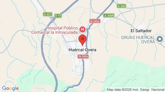 Apartments for rent i Huércal-Overa - kort over placeringen