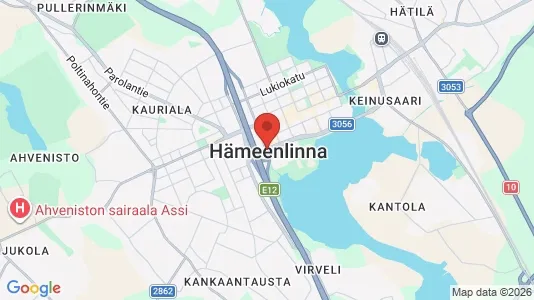 Houses for rent i Hämeenlinna - kort over placeringen