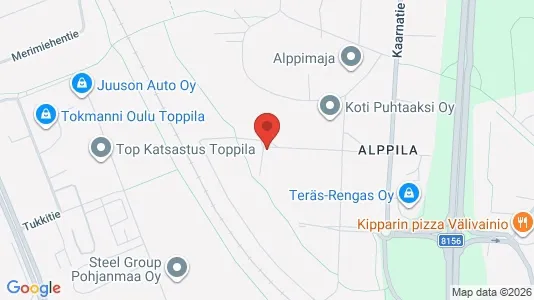 Apartments for rent i Oulu - kort over placeringen