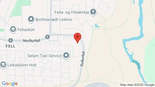 Apartments for rent i Reykjavík Breiðholt - kort over placeringen