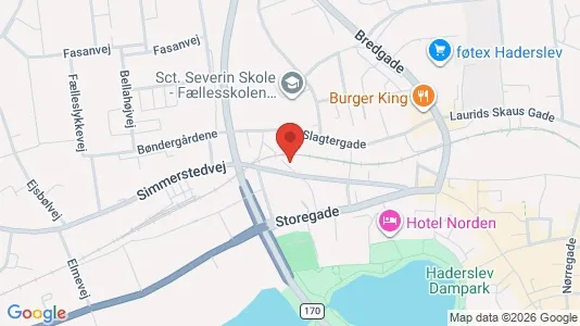 Apartments for rent i Haderslev - kort over placeringen