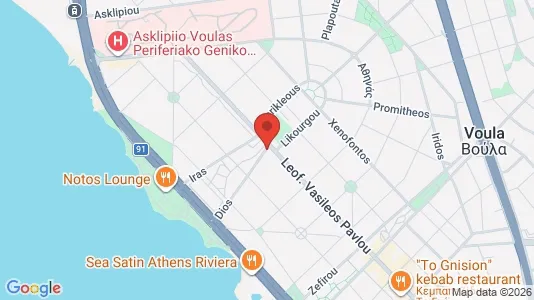 Apartments for rent i Glyfada - kort over placeringen