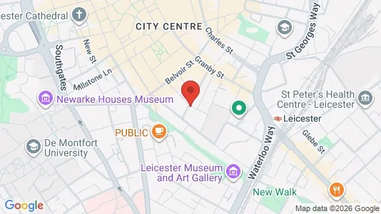 Apartments for rent i Leicester - Leicestershire - kort over placeringen