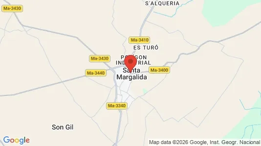 Apartments for rent i Santa Margalida - kort over placeringen