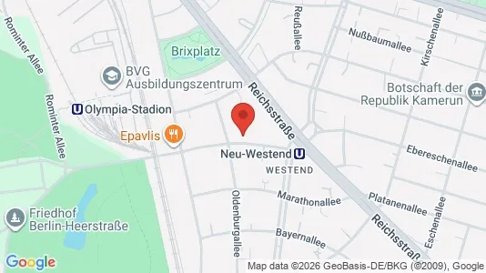 Apartments for rent i Berlin Charlottenburg-Wilmersdorf - kort over placeringen