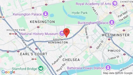 Apartments for rent i London SW7 - kort over placeringen