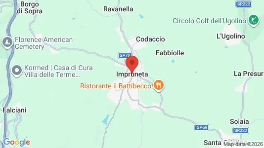 Houses for rent i Impruneta - kort over placeringen