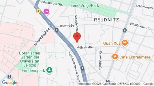 Apartments for rent i Leipzig - kort over placeringen