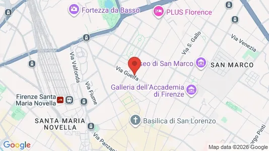 Apartments for rent i Florence - kort over placeringen