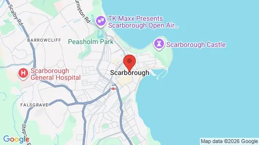 Houses for rent i Scarborough - North Yorkshire - kort over placeringen