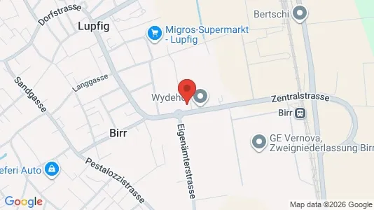 Apartments for rent i Brugg - kort over placeringen