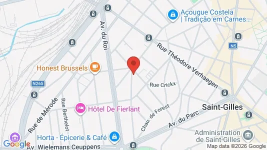 Apartments for rent i Brussels Sint-Gillis - kort over placeringen