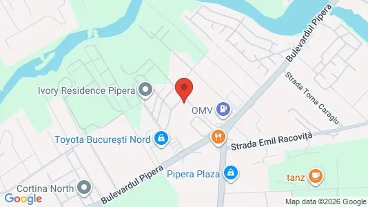 Rooms for rent i Voluntari - kort over placeringen